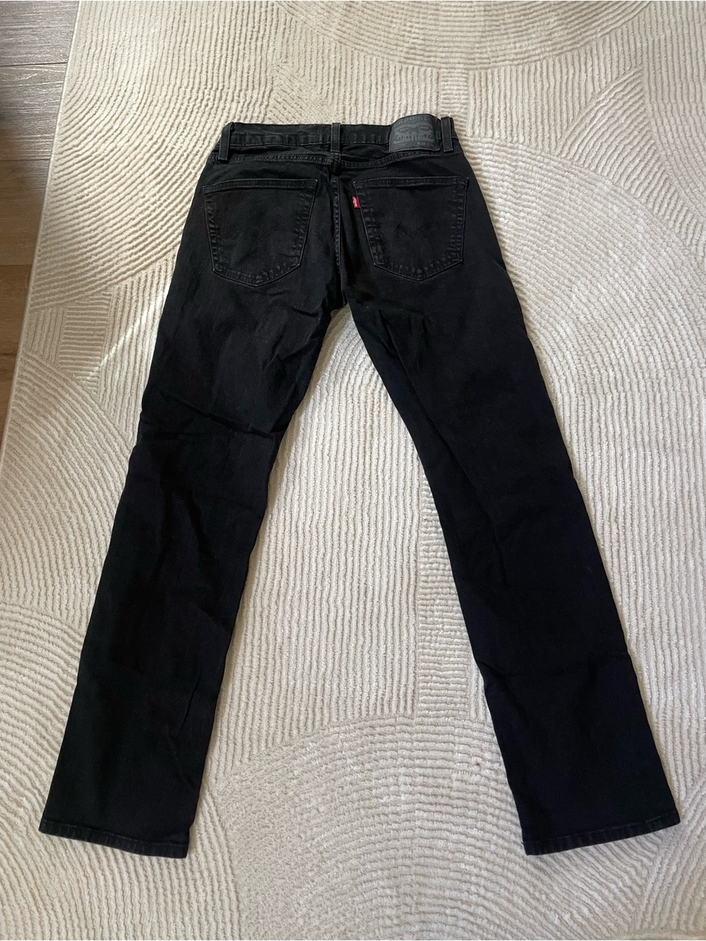 Levi's Men's Black Straight Jeans - Classic Straight Fit 30x34
